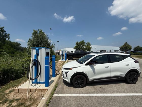 EV charger at Kelley Chevrolet - Outer Lot