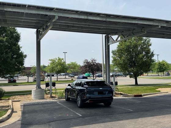 EV charger at White River Dental
