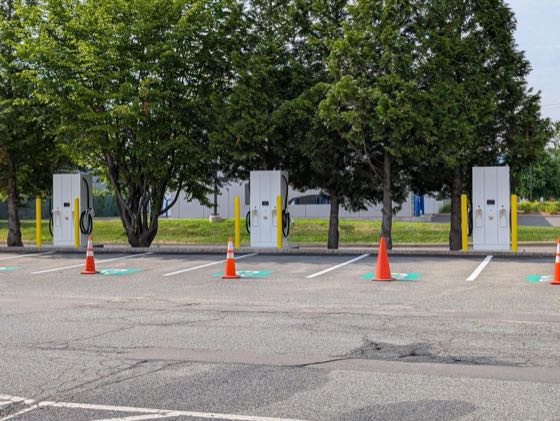 EV charger at Northampton Athletic Club