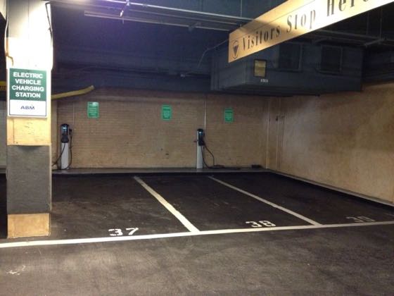 EV charger at 550 W 6th St Parking