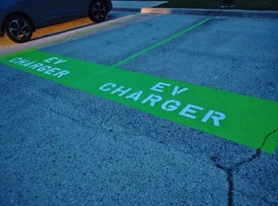 EV charger at Solana