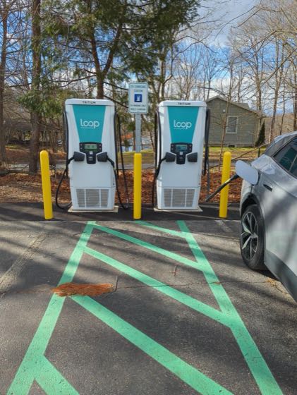 EV charger at East Lyme Town Hall