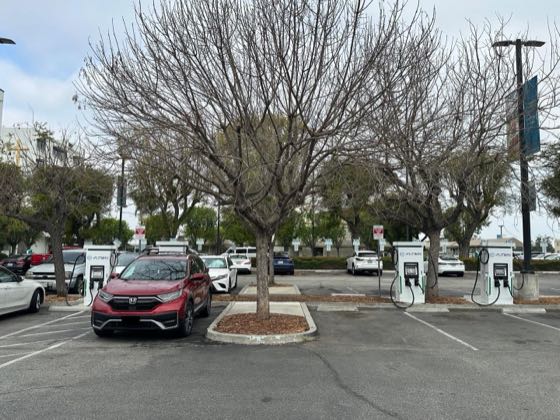 EV charger at Queen of the Valley Hospital