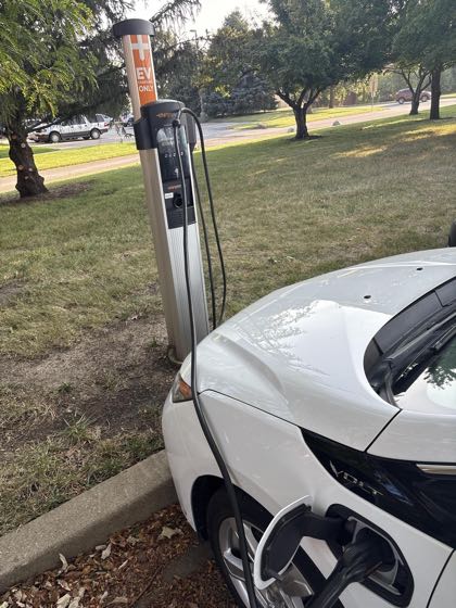EV charger at University of Illinois - Atkins Building
