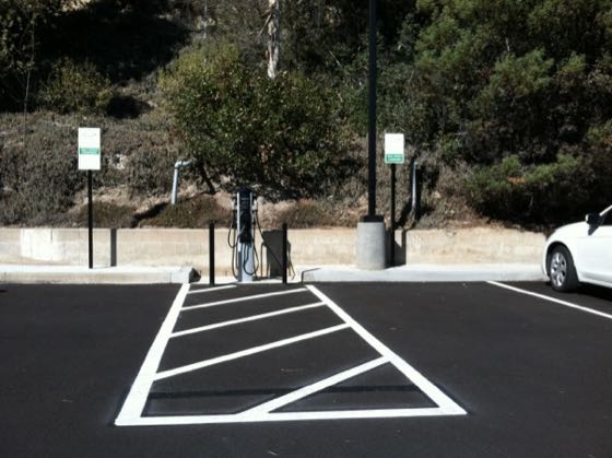 EV charger at CentrePointe Apartments