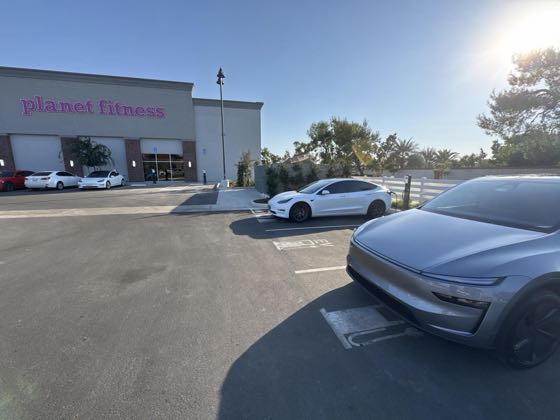 EV charger at Planet Fitness
