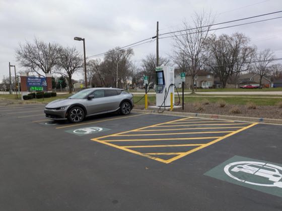 EV charger at Northwest Electrical Supply