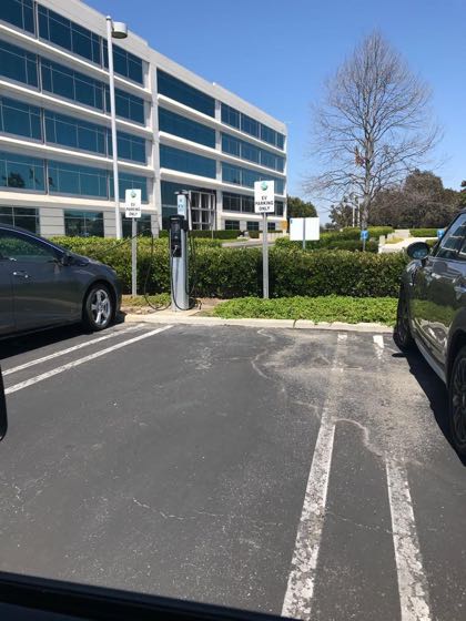 EV charger at American Honda Motors - Guest Parking