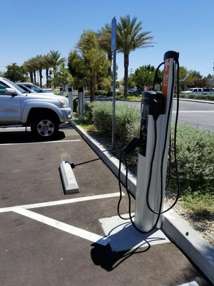 EV charger at Antelope Valley Hospital