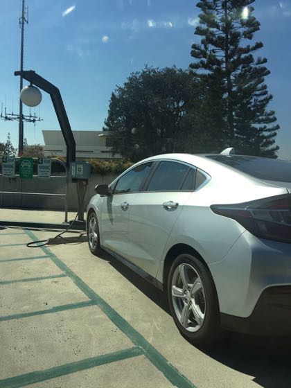 EV charger at West Covina Civic Center