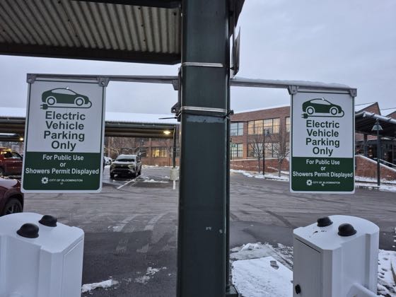 EV charger at City of Bloomington