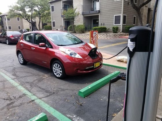 EV charger at Laurel Woods Apartments