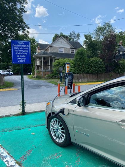EV charger at Village of Lake George Public Parking