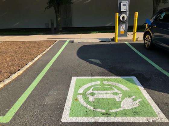 EV charger at Johnson & Johnson Visitors Parking - South Building