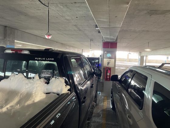 EV charger at Froedtert Hospital Parking Structure (Blue)