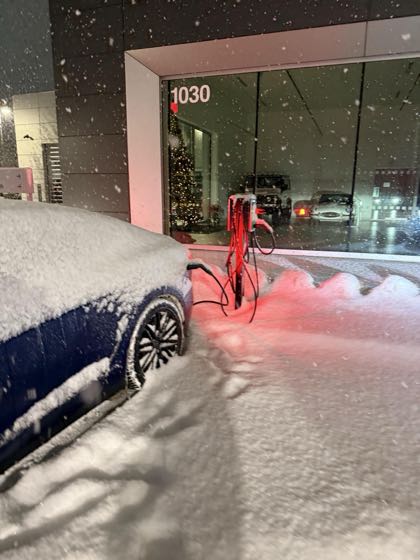 EV charger at Land Rover Grand Rapids