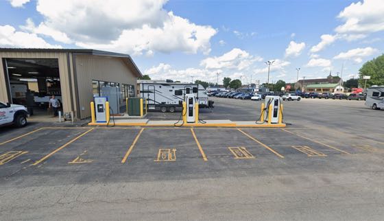 EV charger at Brown's Guttenberg Ford West