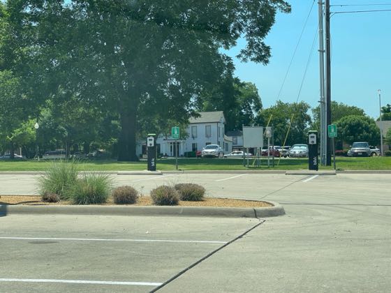 EV charger at North 40 Parking Lot