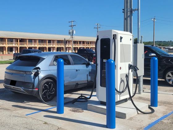 EV charger at Alpha One Ford