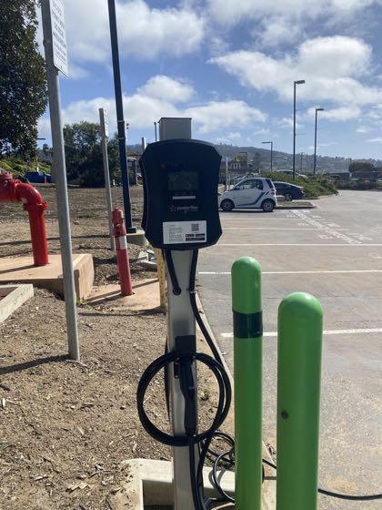 EV charger at UCSD - Scripps P001 Parking Lot