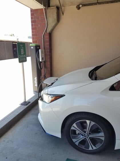 EV charger at Hazard Center
