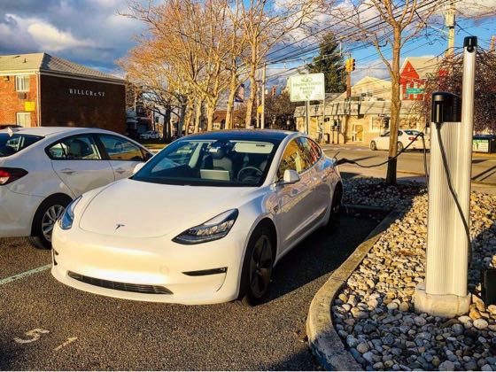 EV charger at Secaucus Municipal Parking Lot