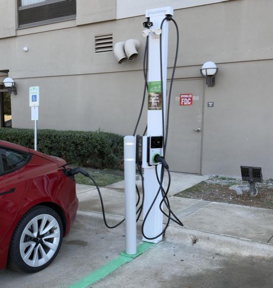EV charger at Hyatt Place Fort Worth/Hurst