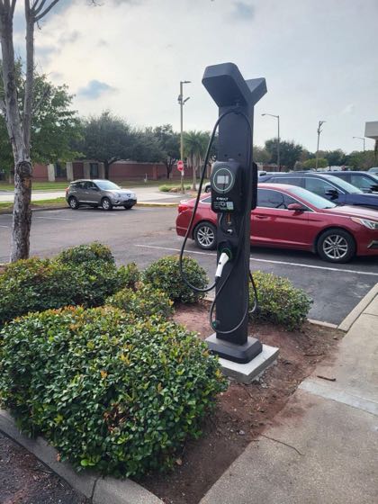 EV charger at SpringHill Suites by Marriott Baton Rouge South