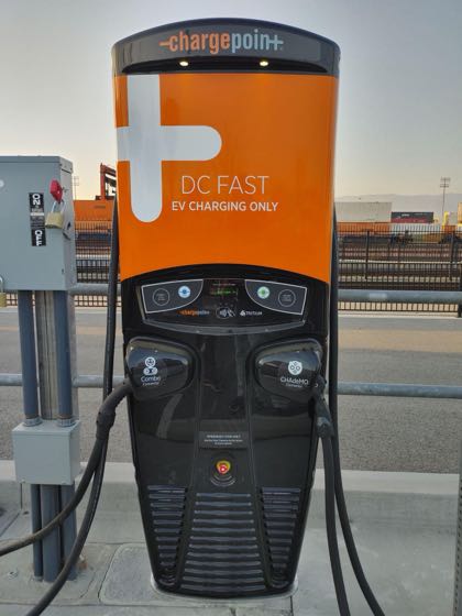 EV charger at San Bernardino County Transportation Authority - East Lot