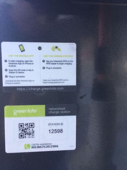 EV charger at Foothill Blvd Parking/Charging