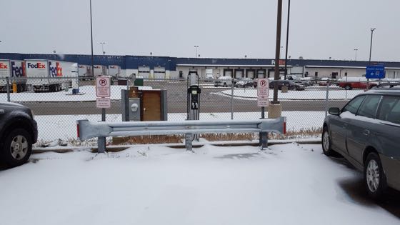 EV charger at Mitchell International Airport - Remote Parking