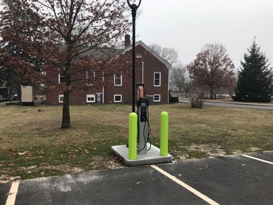 EV charger at Shelter Island Police Station