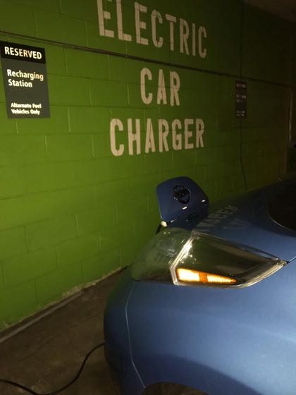 EV charger at Hackensack University Medical Center - Women's & Children's Hospital Garage