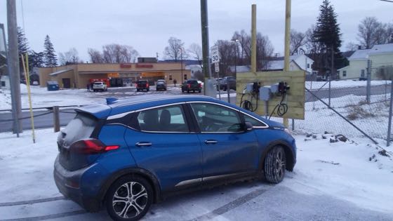 EV charger at West Winfield Municipal Parking
