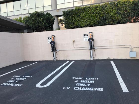 EV charger at UCSD - Torrey Pines Center North