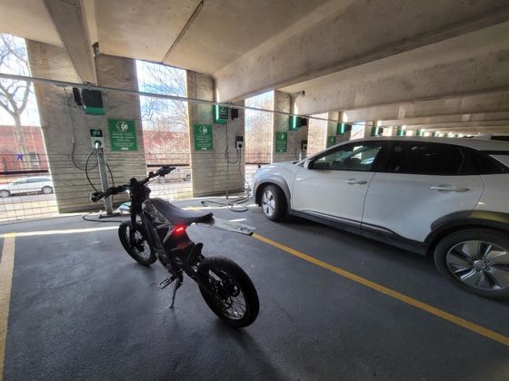 EV charger at University of Chicago Medicine - Garage A (2)