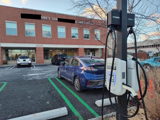EV charger at MidJersey Orthopaedic Institute