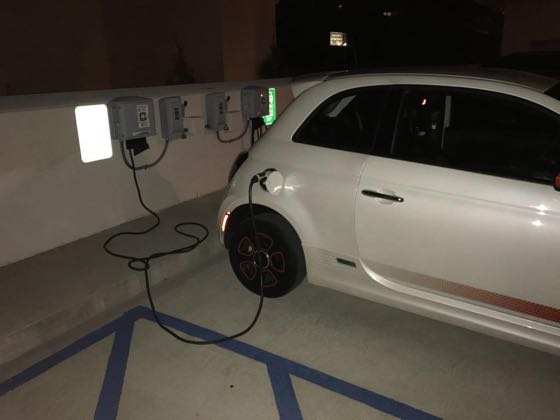 EV charger at Old Town Garage
