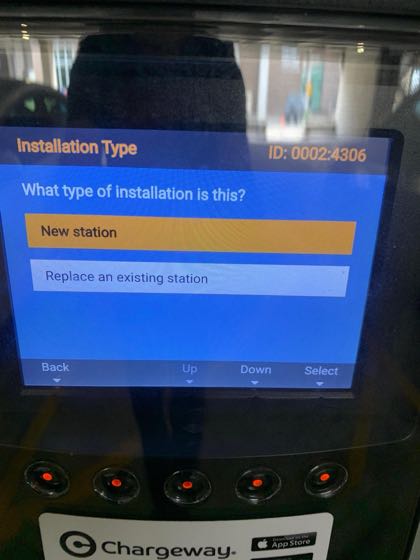 EV charger at Domain Northside - Purple Garage