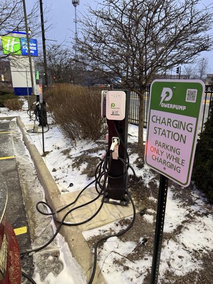 EV charger at Holiday Inn Express & Suites Chicago North Shore