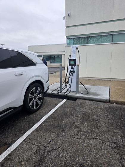 EV charger at Harmony Health Care Long Island