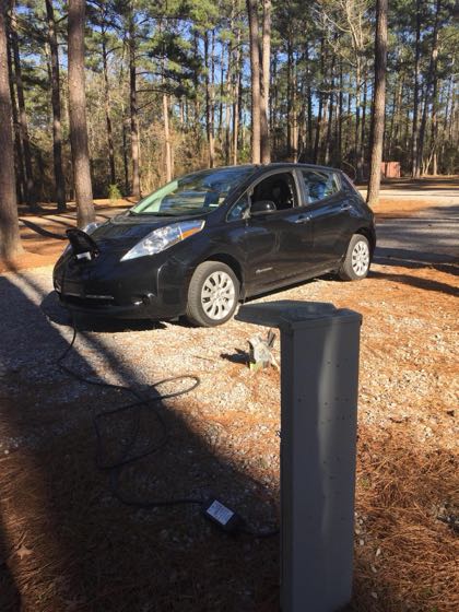 EV charger at Dry Creek Park