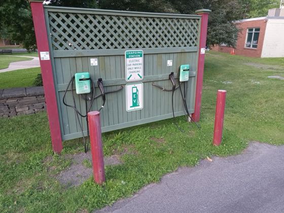 EV charger at Altamont Free Library