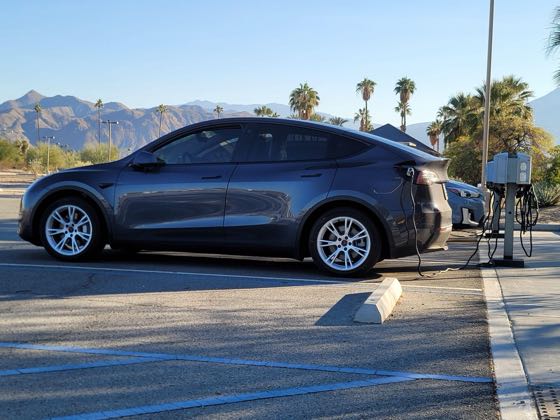 EV charger at Palm Springs Convention Center