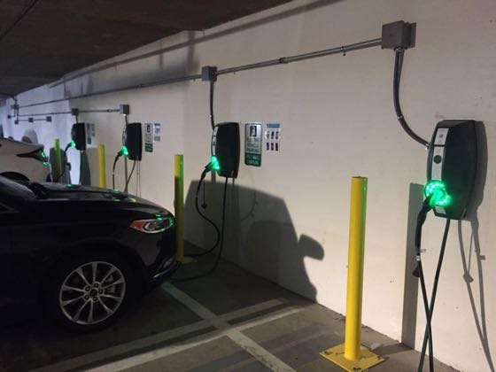 EV charger at Marriott's Newport Coast Villas