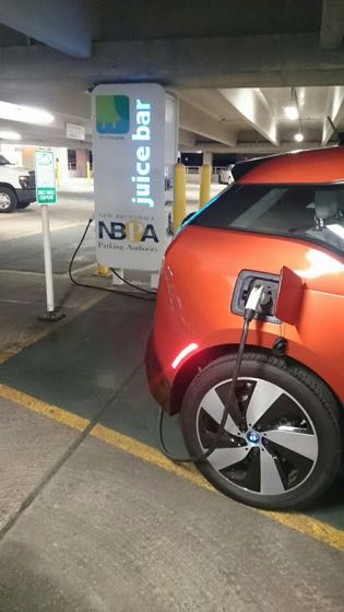EV charger at Gateway Garage