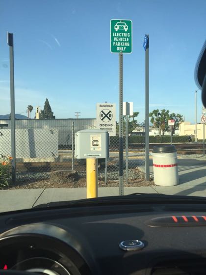 EV charger at El Monte Metro Station