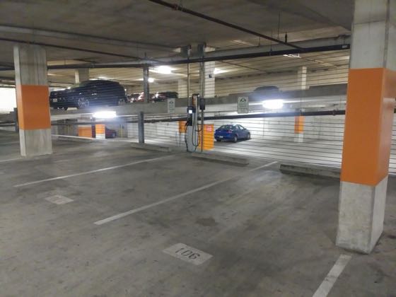 EV charger at Gables Park Tower