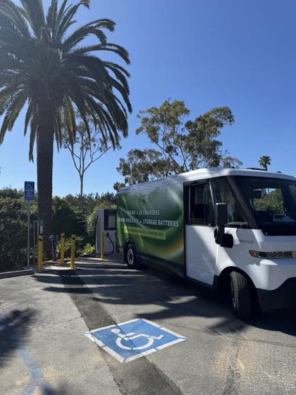 EV charger at Santa Barbara Historical Museum