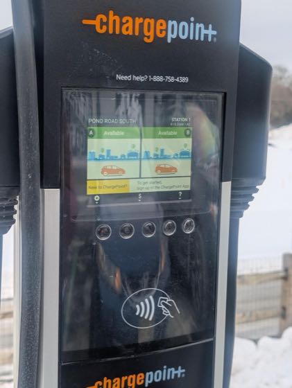 EV charger at Offshore Coffee Company